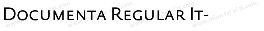 Documenta Regular It字体转换